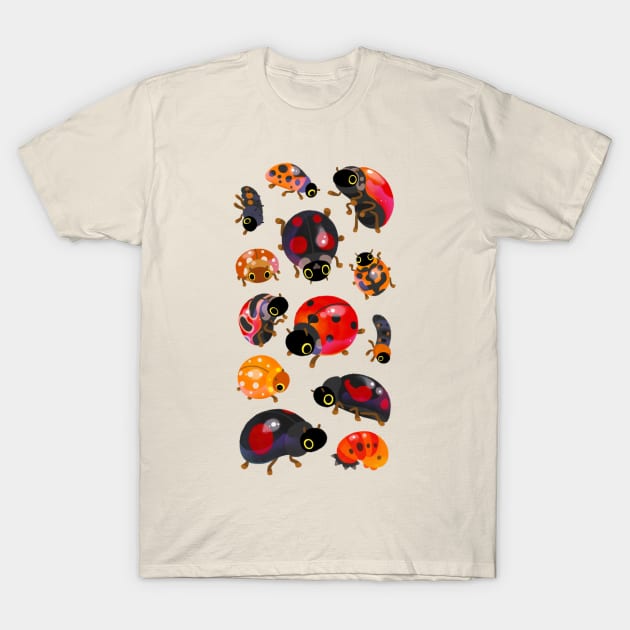 Lady beetles T-Shirt by pikaole